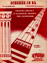 télécharger la partition d'accordéon Scherzo in B flat au format PDF