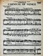 télécharger la partition d'accordéon Carnival of Venice arr by cm au format PDF