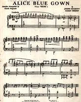 télécharger la partition d'accordéon Alice Blue Gown au format PDF