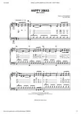 télécharger la partition d'accordéon Happy Christmas (War is over) au format PDF
