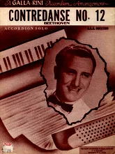 télécharger la partition d'accordéon Contredanse No 12 au format PDF