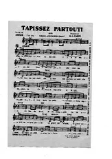 télécharger la partition d'accordéon TAPISSEZ PARTOUT au format PDF