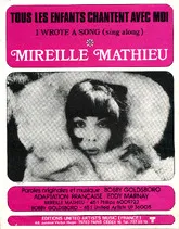 télécharger la partition d'accordéon TOUS LES ENFANTS CHANTENT AVEC MOI (I WROTE A SONG) (SING ALONG)) au format PDF