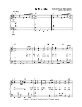 télécharger la partition d'accordéon In my life au format PDF