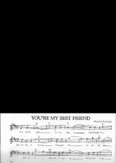 télécharger la partition d'accordéon You're my best friend au format PDF