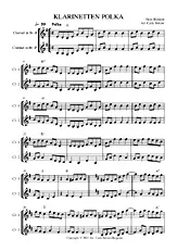 télécharger la partition d'accordéon KLARINETTEN POLKA Klarinet Duo au format PDF