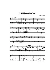 télécharger la partition d'accordéon i will remember you au format PDF