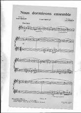 télécharger la partition d'accordéon Nous dormirons ensemble (orchestration suite) au format PDF