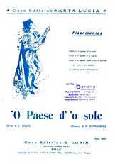 télécharger la partition d'accordéon 'O Paese D' 'o sole au format PDF