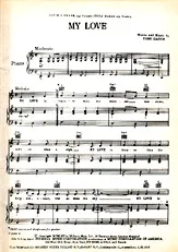 télécharger la partition d'accordéon My love au format PDF