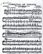 télécharger la partition d'accordéon Carnival of Venice au format PDF