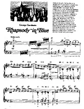 télécharger la partition d'accordéon Rhapsody in blue  au format PDF