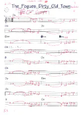télécharger la partition d'accordéon The Pogues Dirty Old Town au format PDF
