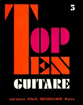 télécharger la partition d'accordéon Top Ten Guitare 5 au format PDF