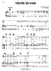 télécharger la partition d'accordéon You're so vain au format PDF