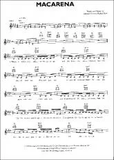 télécharger la partition d'accordéon Macarena (Chant : Los del Rio) au format PDF