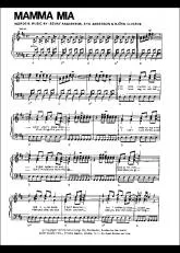 télécharger la partition d'accordéon Mamma Mia (Chant : Abba) au format PDF