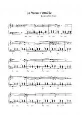 télécharger la partition d'accordéon La Valse d'Amélie (Version accordéon) au format PDF