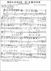 télécharger la partition d'accordéon Mélodie d'amour (Maladie d'amour) au format PDF