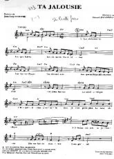 télécharger la partition d'accordéon Ta jalousie (Tango Chanté) au format PDF