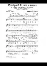 télécharger la partition d'accordéon Rossignol de mes amours (De l'opérette : Le chanteur de Mexico) (Chant : Luis Mariano) au format PDF