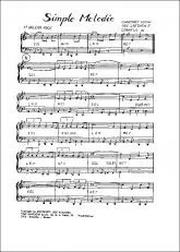 télécharger la partition d'accordéon Simple mélodie (Boléro Rock) au format PDF