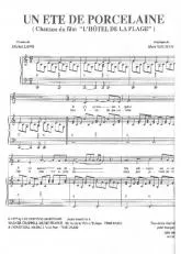 télécharger la partition d'accordéon Un été de porcelaine (Du film : L'hôtel de la plage) au format PDF