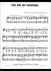 télécharger la partition d'accordéon You are my sunshine au format PDF
