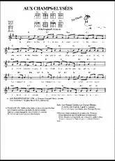 télécharger la partition d'accordéon Aux champs Elysées (Chant : Joe Dassin) au format PDF