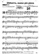 télécharger la partition d'accordéon Chitarra suona più piano au format PDF