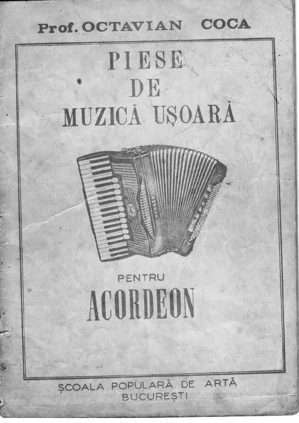 télécharger la partition d'accordéon Piese De Muzica Usoara Pentru Acordeon au format PDF