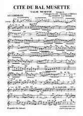 télécharger la partition d'accordéon Cité du bal musette (Valse Musette) au format PDF