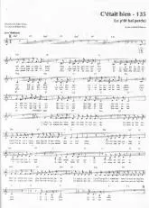 télécharger la partition d'accordéon C'était bien (Le p'tit bal perdu) (Chant : Bourvil) au format PDF