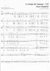 télécharger la partition d'accordéon Le temps de l'amour (Fort Chabrol) au format PDF