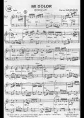 télécharger la partition d'accordéon Mi Dolor (Douleur) (Tango) au format PDF