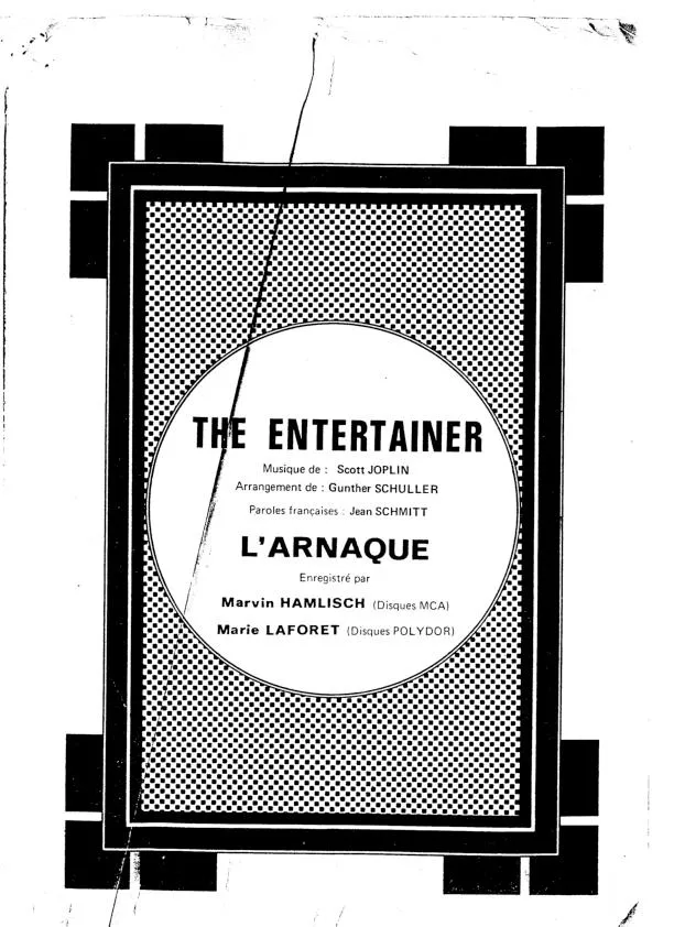 télécharger la partition d'accordéon The Entertainer (L'arnaque) au format PDF