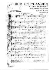 télécharger la partition d'accordéon Sur le plancher des vaches (De l'opérette : 3 de la marine) (Valse Chantée) au format PDF