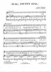 télécharger la partition d'accordéon Bal petit bal au format PDF