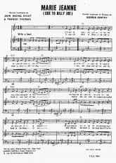 télécharger la partition d'accordéon Marie Jeanne (Ode to Billy Joe) au format PDF