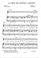 télécharger la partition d'accordéon La rue de notre amour (Chant : Damia) (Valse) au format PDF
