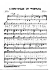 télécharger la partition d'accordéon L'hirondelle du faubourg (Valse Chantée) au format PDF