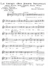 télécharger la partition d'accordéon Le tango des jours heureux (Rote Rosen Rote Lippen Roter Wein) au format PDF
