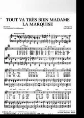 télécharger la partition d'accordéon Tout va très bien Madame la Marquise au format PDF