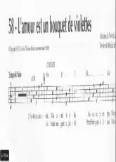 télécharger la partition d'accordéon L'amour est un bouquet de violettes (Chant : Luis Mariano) au format PDF