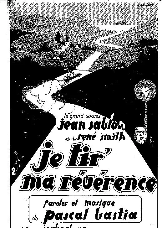télécharger la partition d'accordéon Je tir' ma révérence (Dites lui que je l'aime) au format PDF