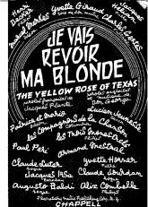 télécharger la partition d'accordéon Je vais revoir ma blonde (The yellow rose of Texas) au format PDF