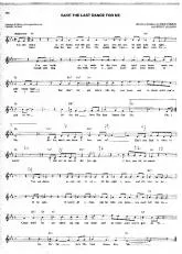 télécharger la partition d'accordéon Save the last dance for me au format PDF