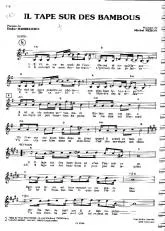 télécharger la partition d'accordéon Il tape sur des bambous (Chant : Philippe Lavil) au format PDF