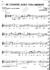 télécharger la partition d'accordéon Je chante avec toi liberté (Arrangement : Alain Goraguer) au format PDF