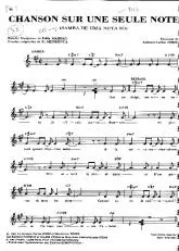 télécharger la partition d'accordéon Chanson sur une seule note (Samba de uma nota so) (Samba) au format PDF
